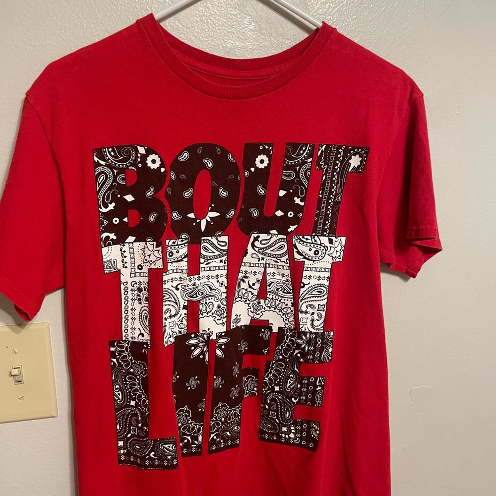 Vibrant Red bandana shirt